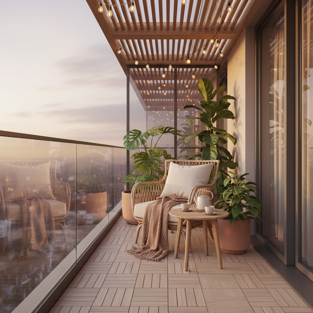 阳台装修效果图大全：学会这5招打造简约高级感，实用又避坑 - 家居装修封面图