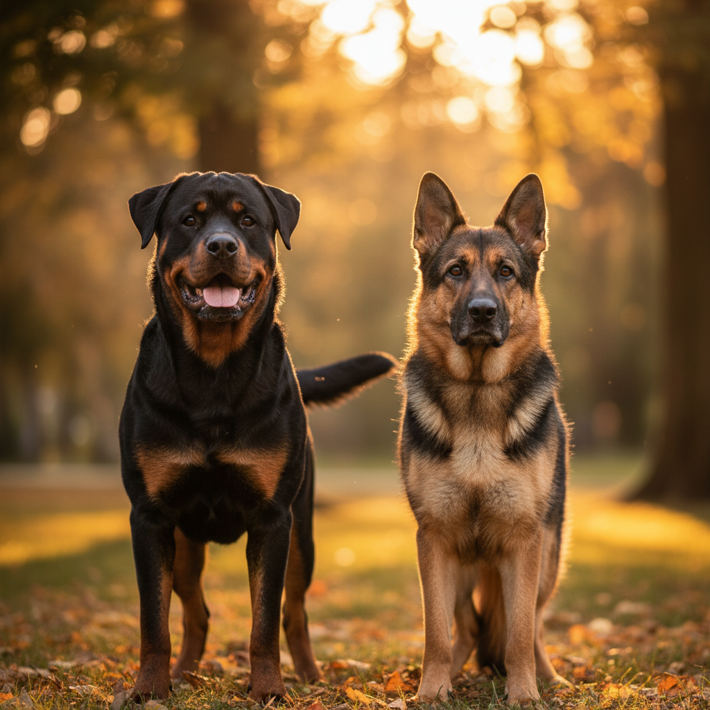 罗威纳犬和德牧谁厉害？ - 宠物饲养封面图