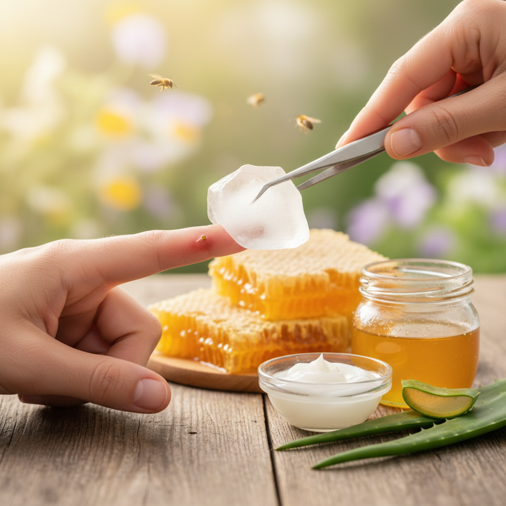 蜜蜂蛰了怎么消肿?千万别直接拔刺,教你蜜蜂咬了怎么消肿止痒