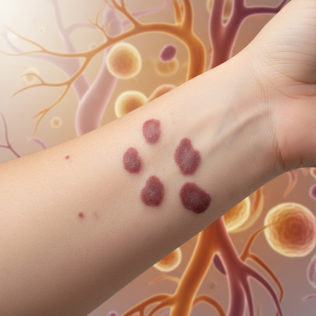 卡波西肉瘤早期症状全解析：从皮肤斑块到系统受累 - 健康养生封面图