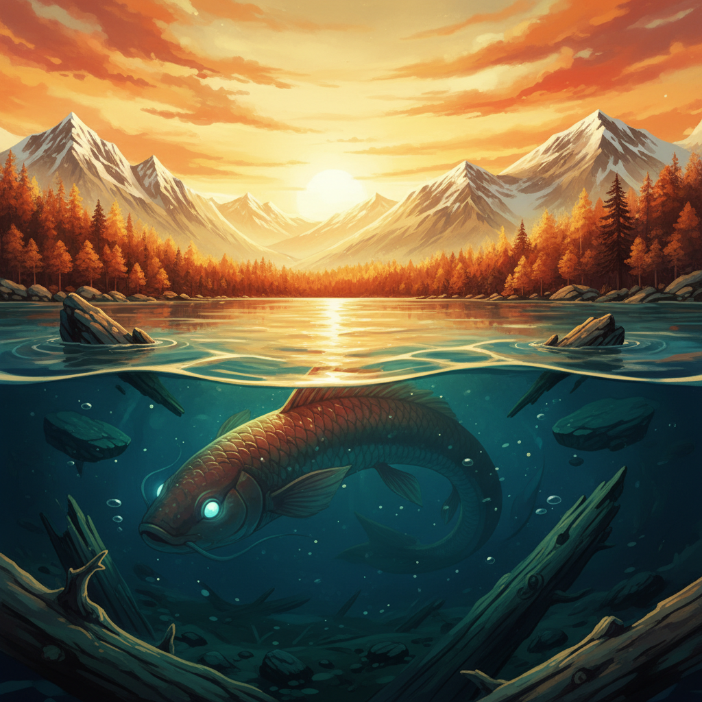 揭秘喀纳斯湖水怪：深不可测的自然奇观与大红鱼传说 - 生活百科封面图