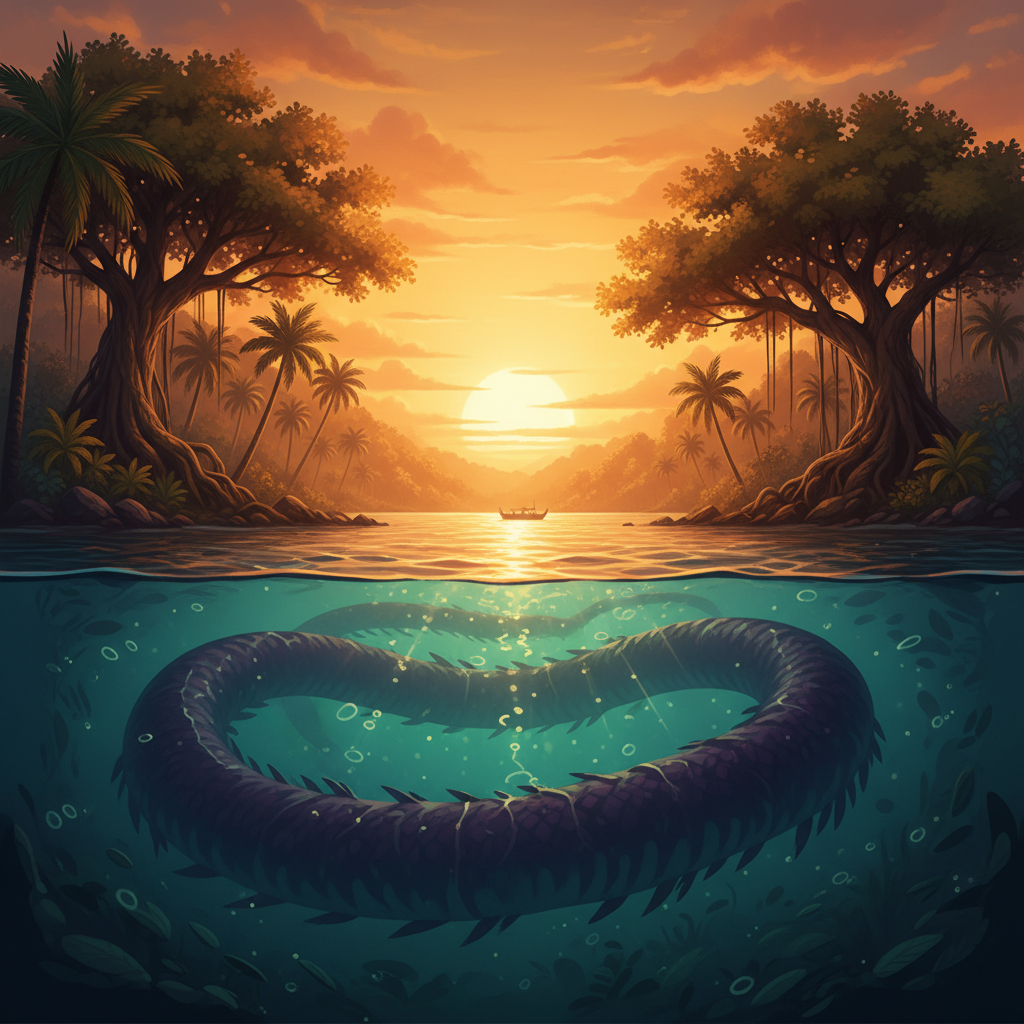 神秘巨蛇现身马来西亚，30米水中黑影是真的吗 - 生活百科封面图