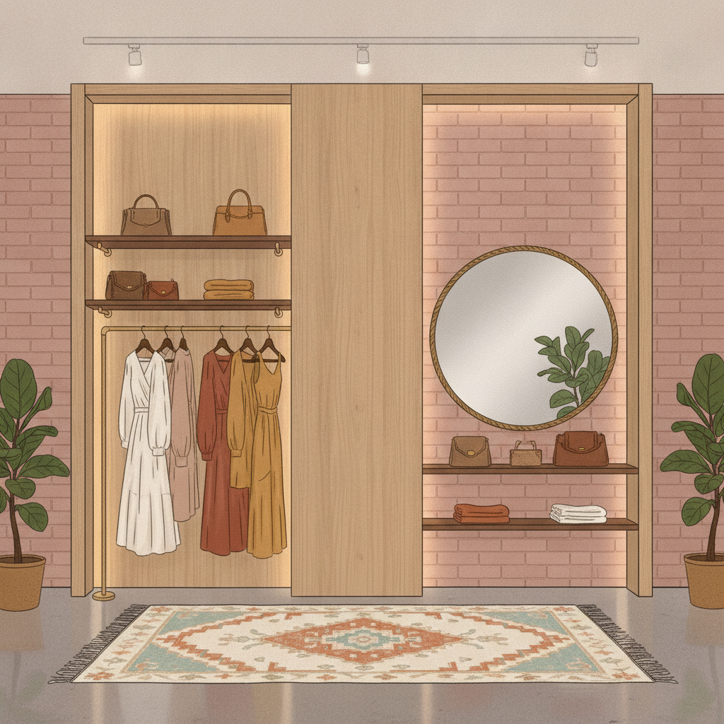 服装店背景墙怎么装? - 家居装修封面图