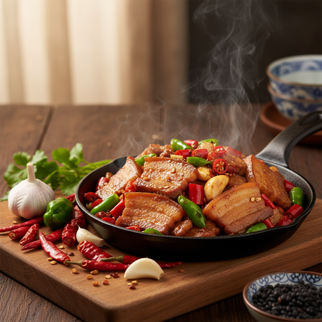 湘菜之魂：探秘费大厨辣椒炒肉的独到做法 - 美食菜谱封面图