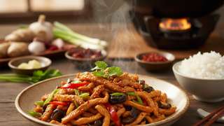 鱼香肉丝的家常做法步骤，掌握5个关键肉嫩汁香不翻车 - 美食菜谱封面图