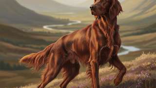 爱尔兰雪达犬：深红色的贵族猎手全解析 - 宠物饲养封面图