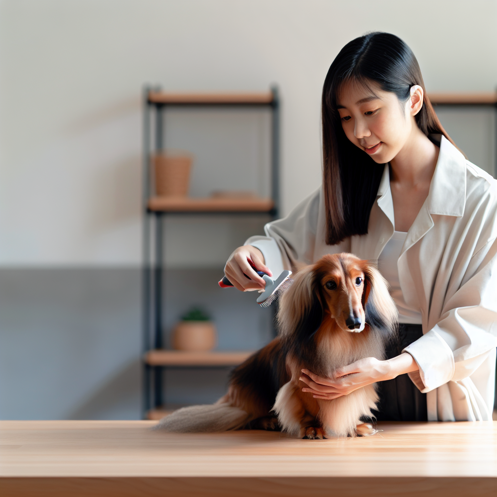 长毛腊肠犬日常长毛护理部位